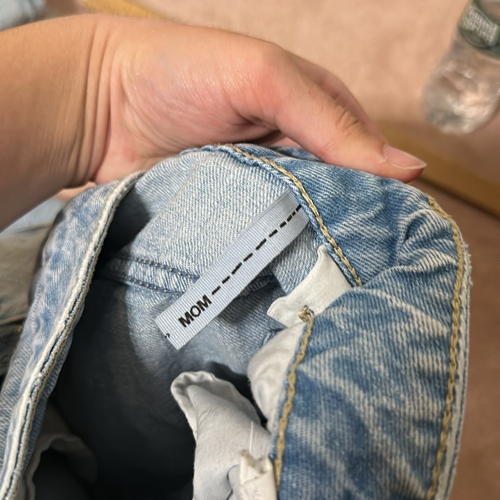 Garage Two Tone Color Block Mom Jeans - Picture 5 of 6